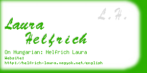 laura helfrich business card